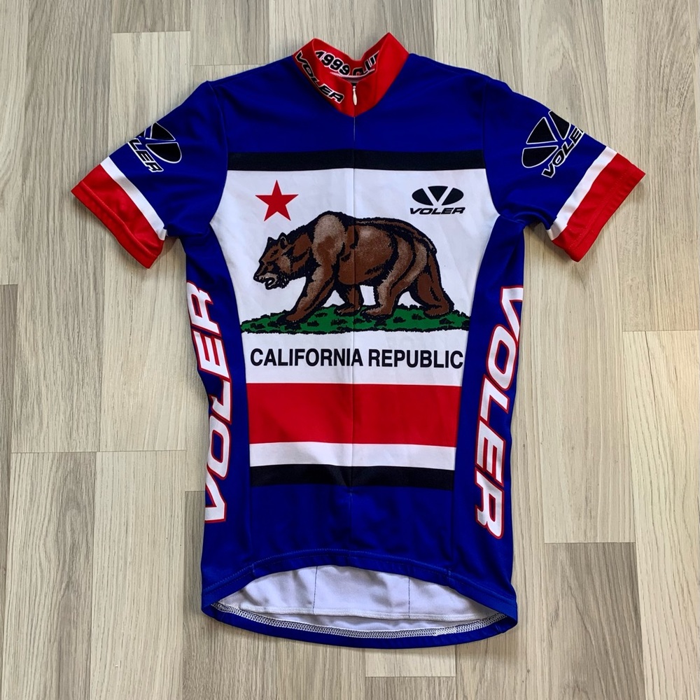 Vintage California Republic Voler Cycling Jersey 1999 Size XSmall